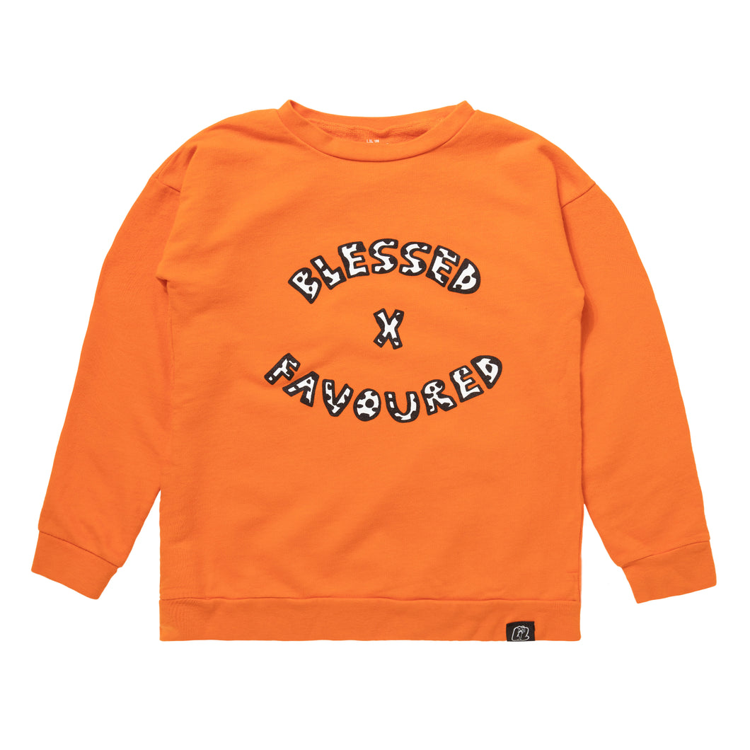 Blessed X Favoured - Crew Sweatshirt - Orange