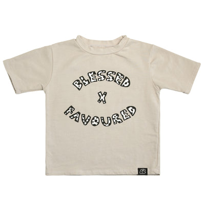 Blessed X Favoured Tee - Oatmeal
