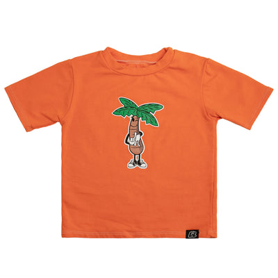 Lil in Los Angeles Palm Tree Logo Tee - Orange